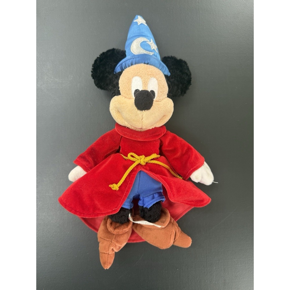 Walt Disney Parks Fantasia Vintage SORCERER MICKEY MOUSE 10" Plush Toy